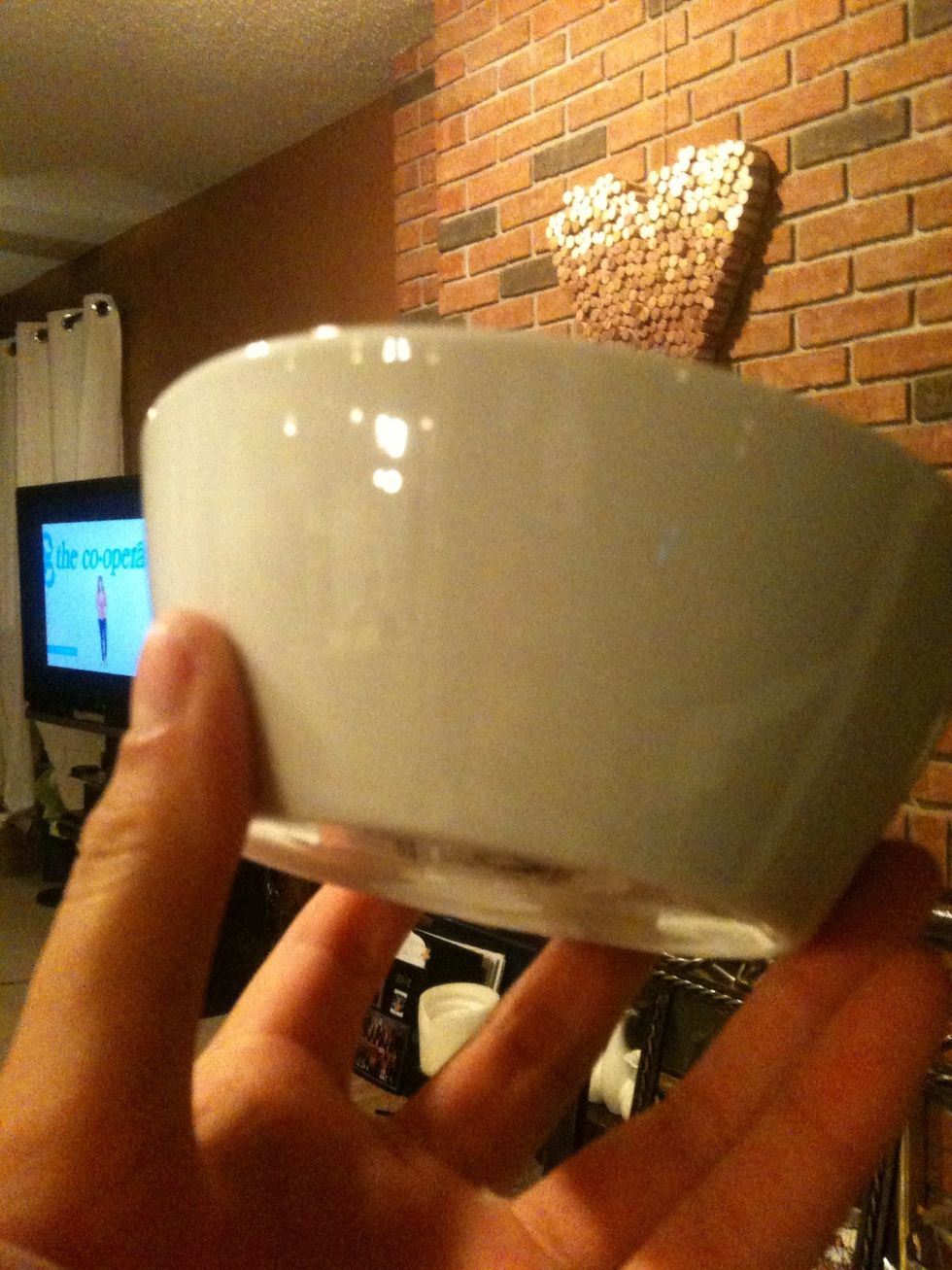 Wash + dry bowl well.