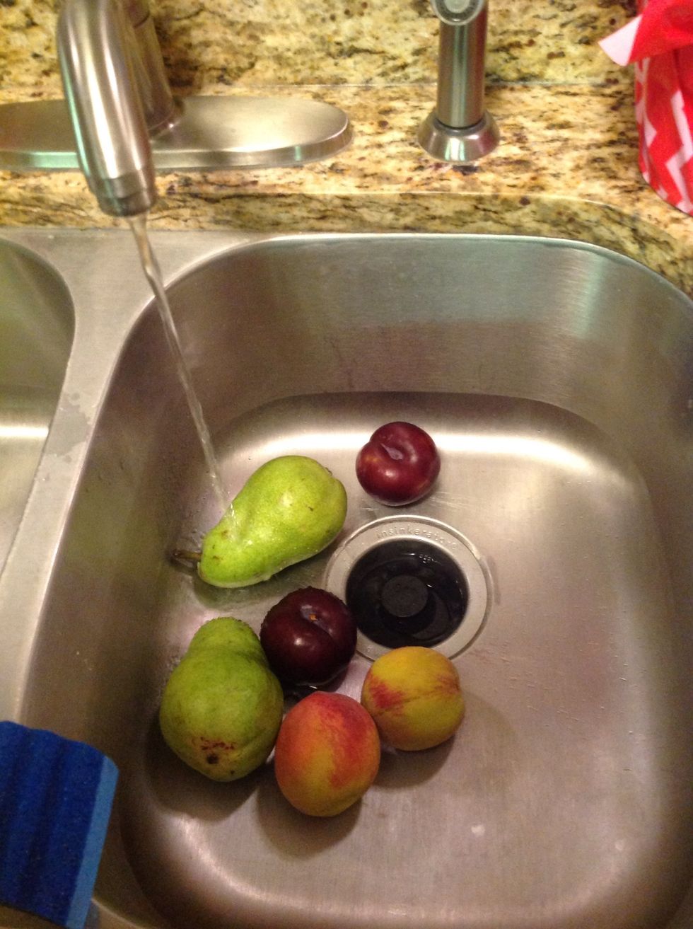 Wash fruit