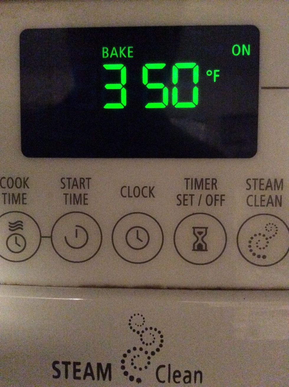 Wash hands and Preheat oven to 350