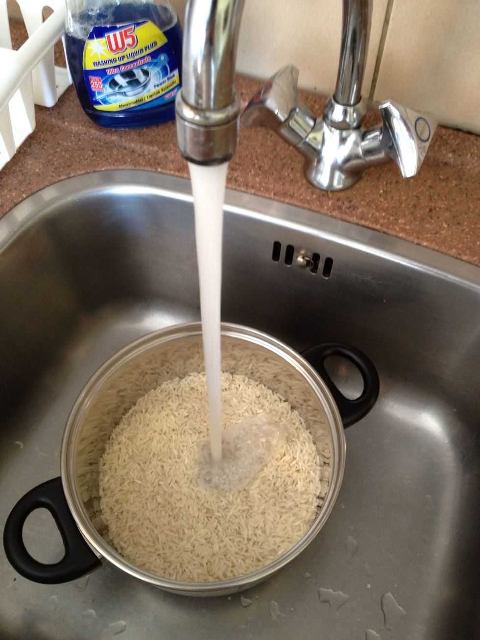 Wash it with cold water