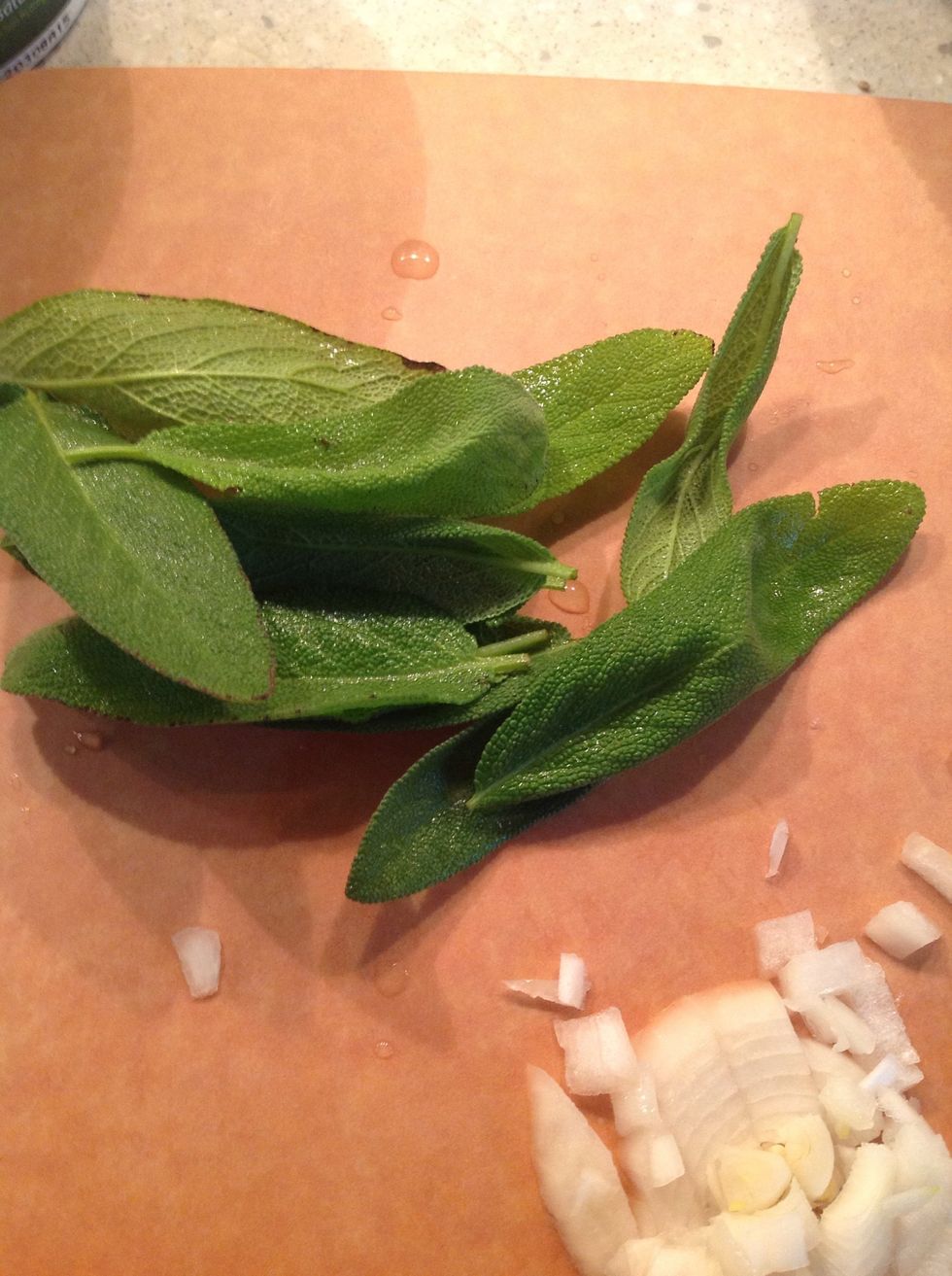 Wash lots of sage from the garden.