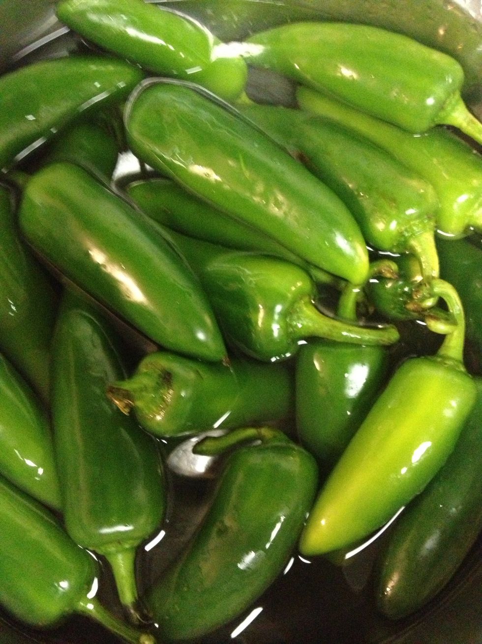 Wash peppers