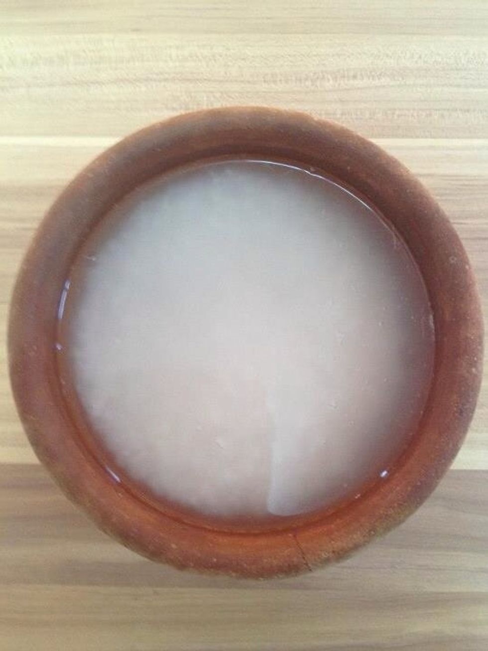 Wash rice well and place it in a bowl for an hour