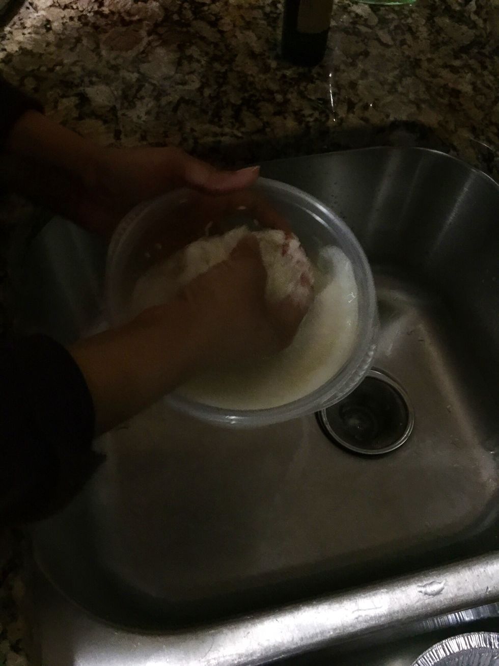 Wash rice