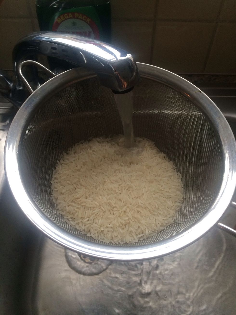 Wash rice
