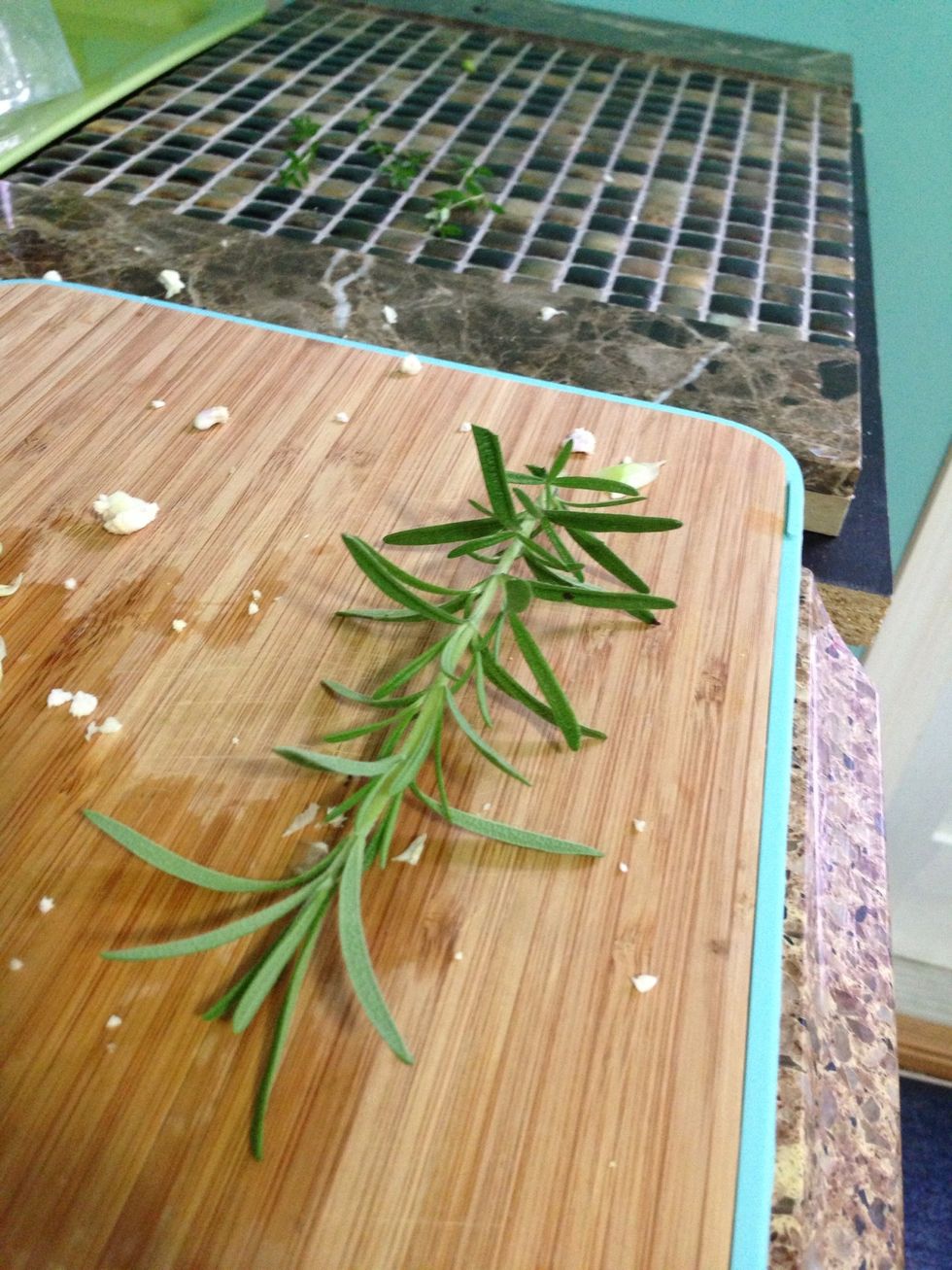 Wash rosemary.