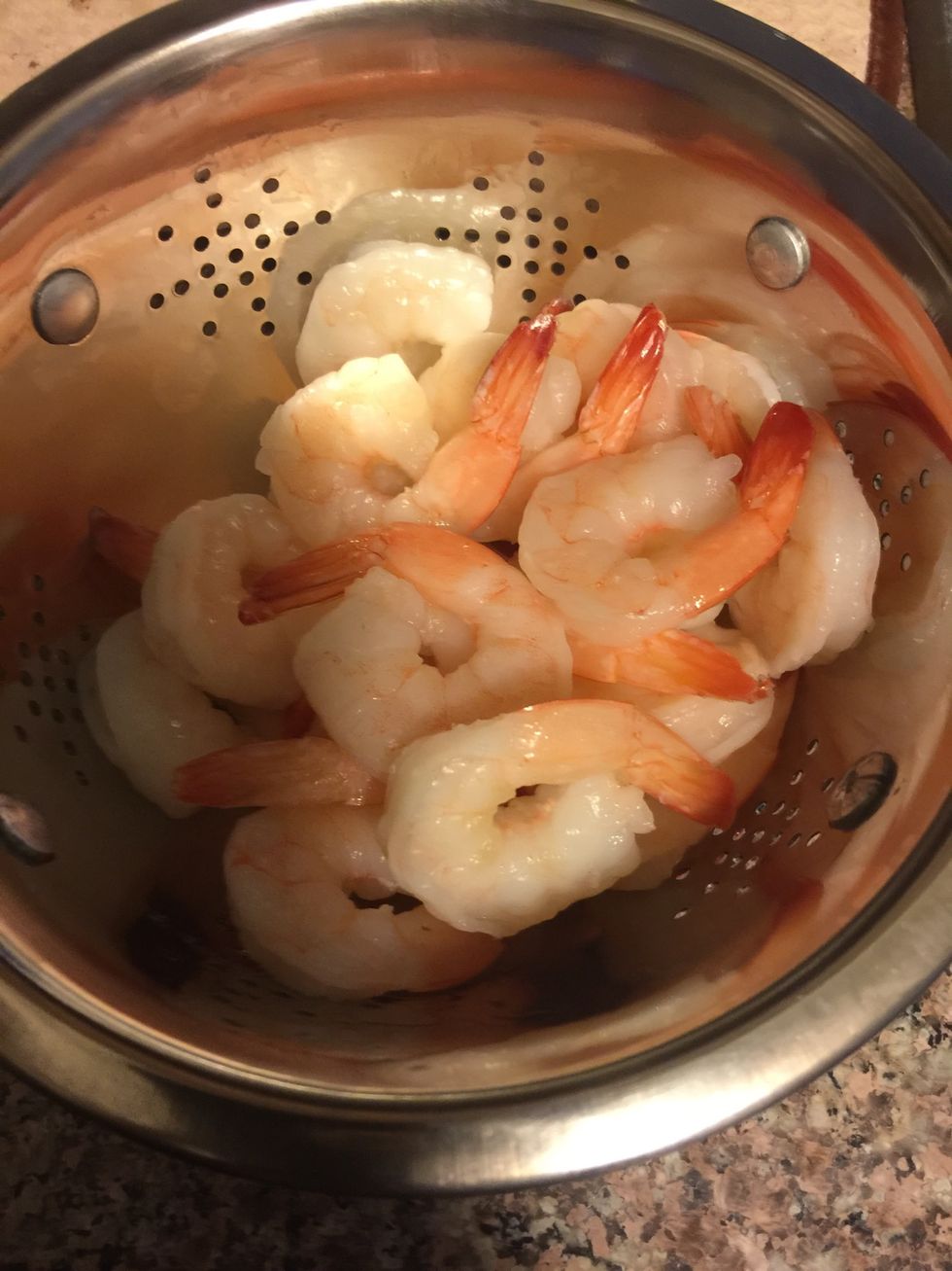 Wash Shrimps and set aside.
