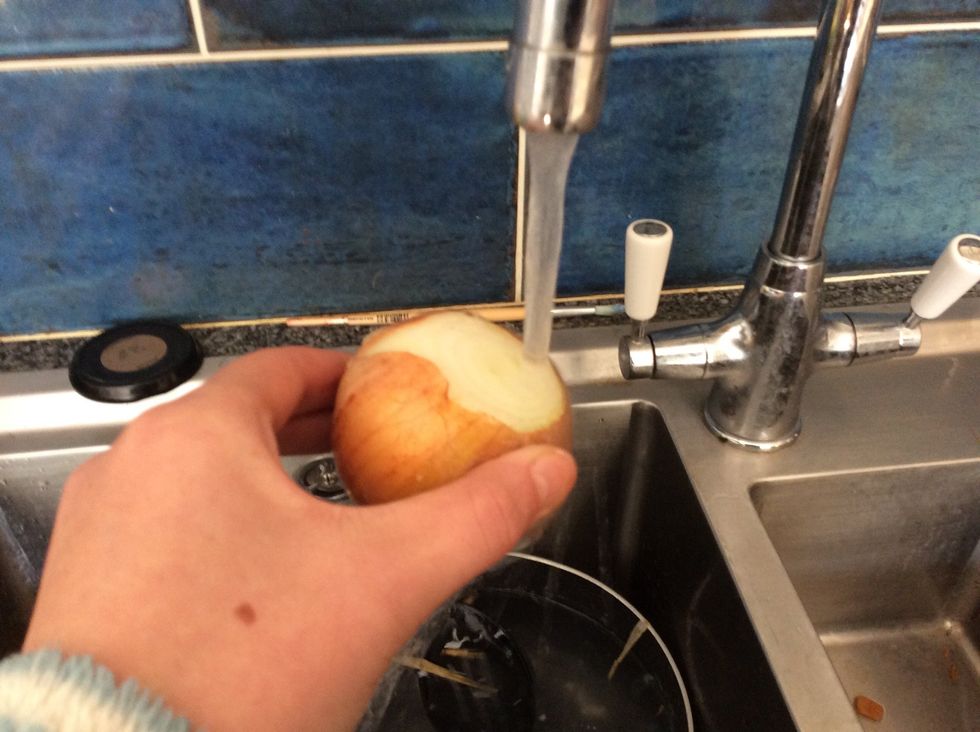 Wash that side under cold water