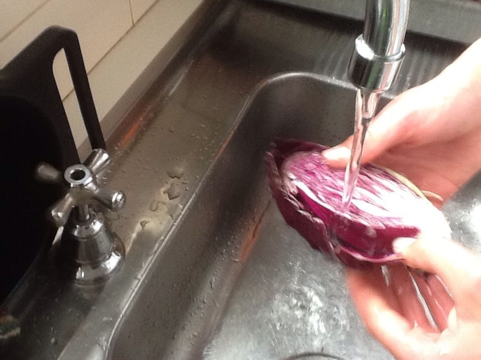 Wash the cabbage