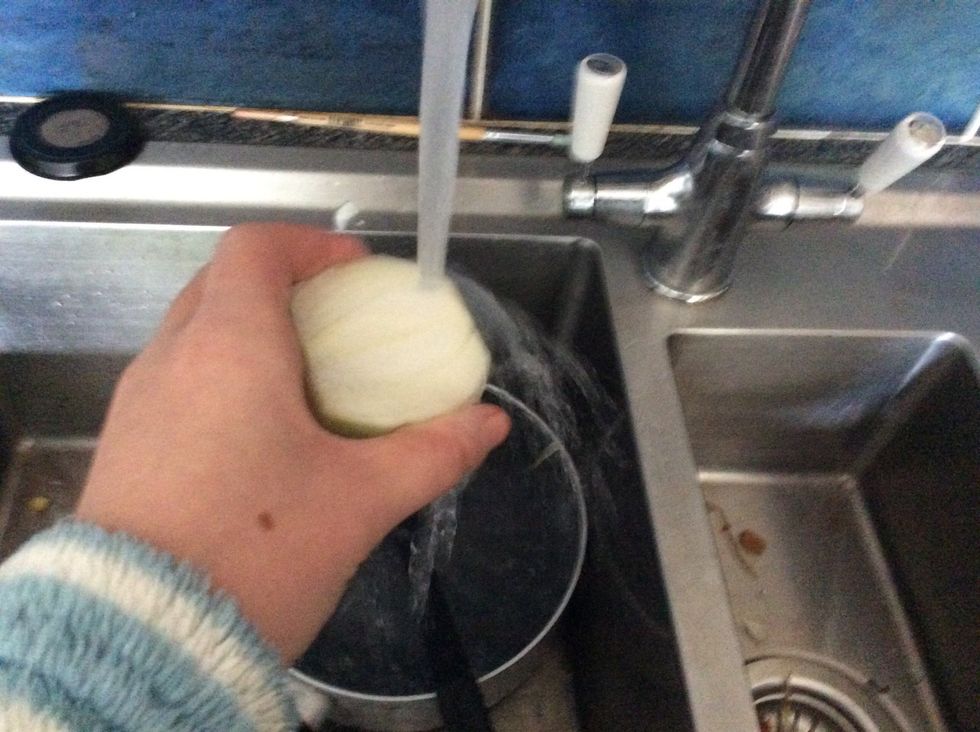 Wash the other half all over