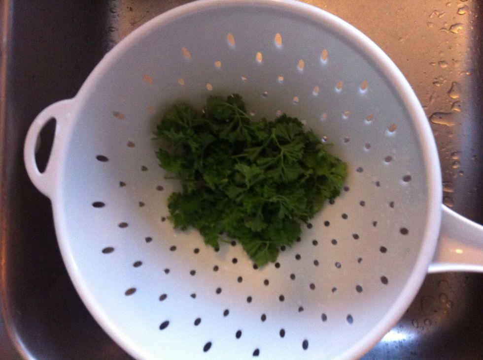Wash the parsley