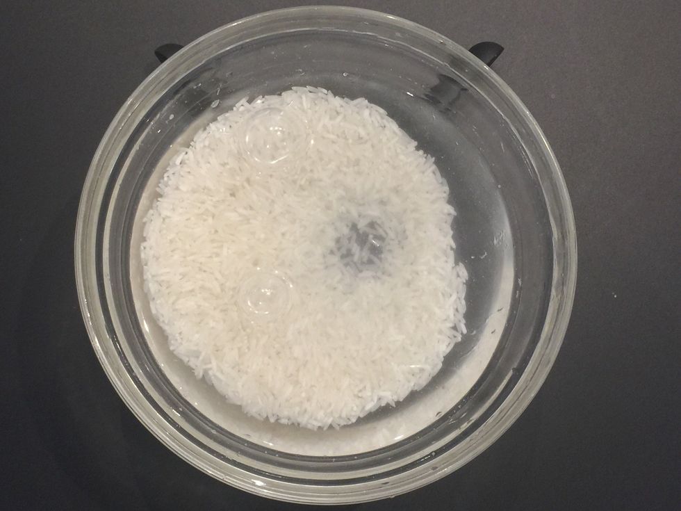 Wash the rice until water is clear