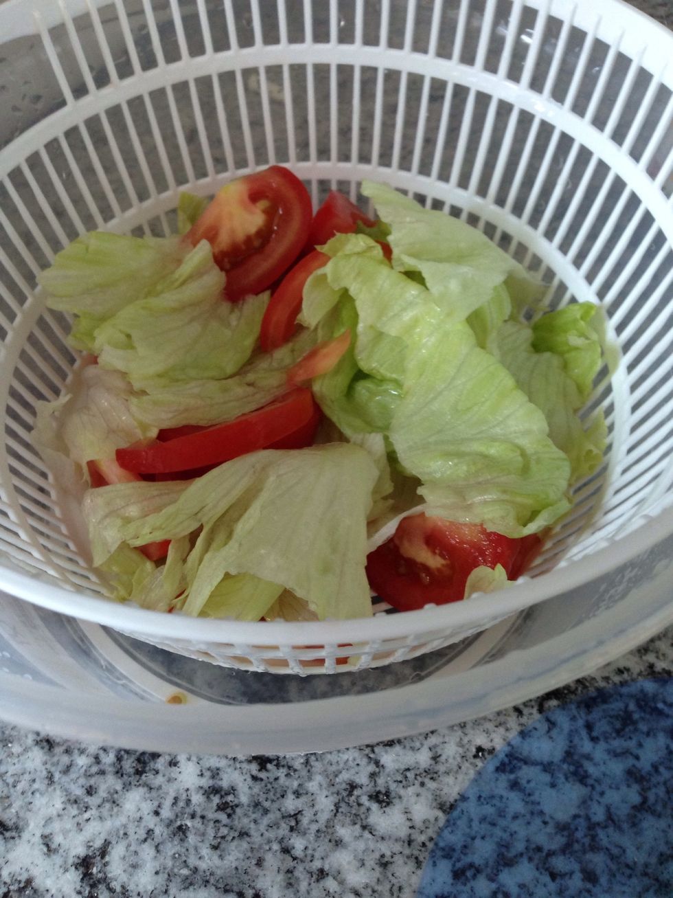 Wash the veggie and cut it in to slice for fajitas or the shape your like for salad.
