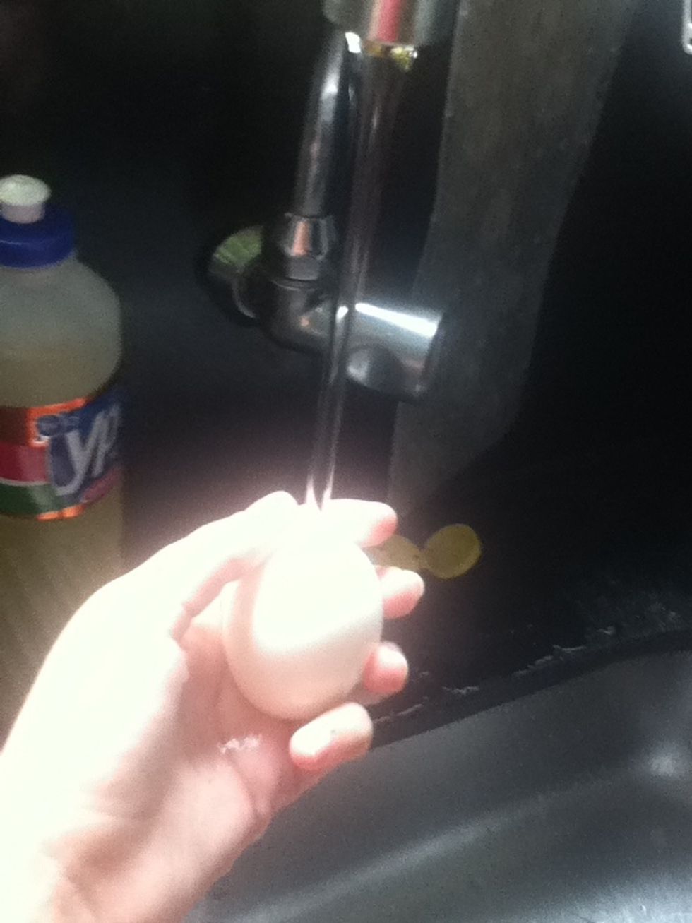 Wash with water
