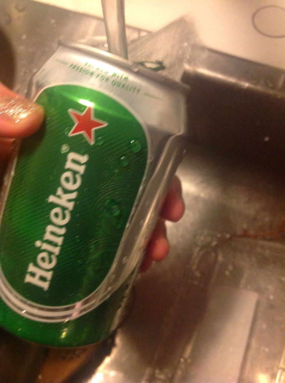 Wash your Can good so its not smelling to bad