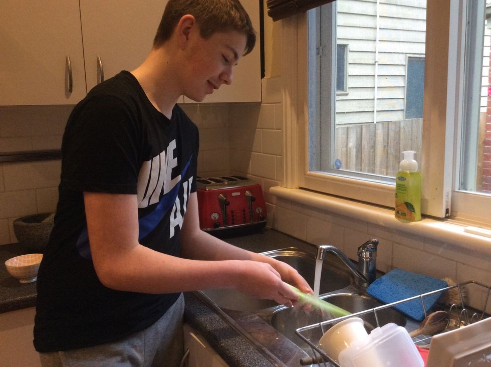 Wash your celery stalks.