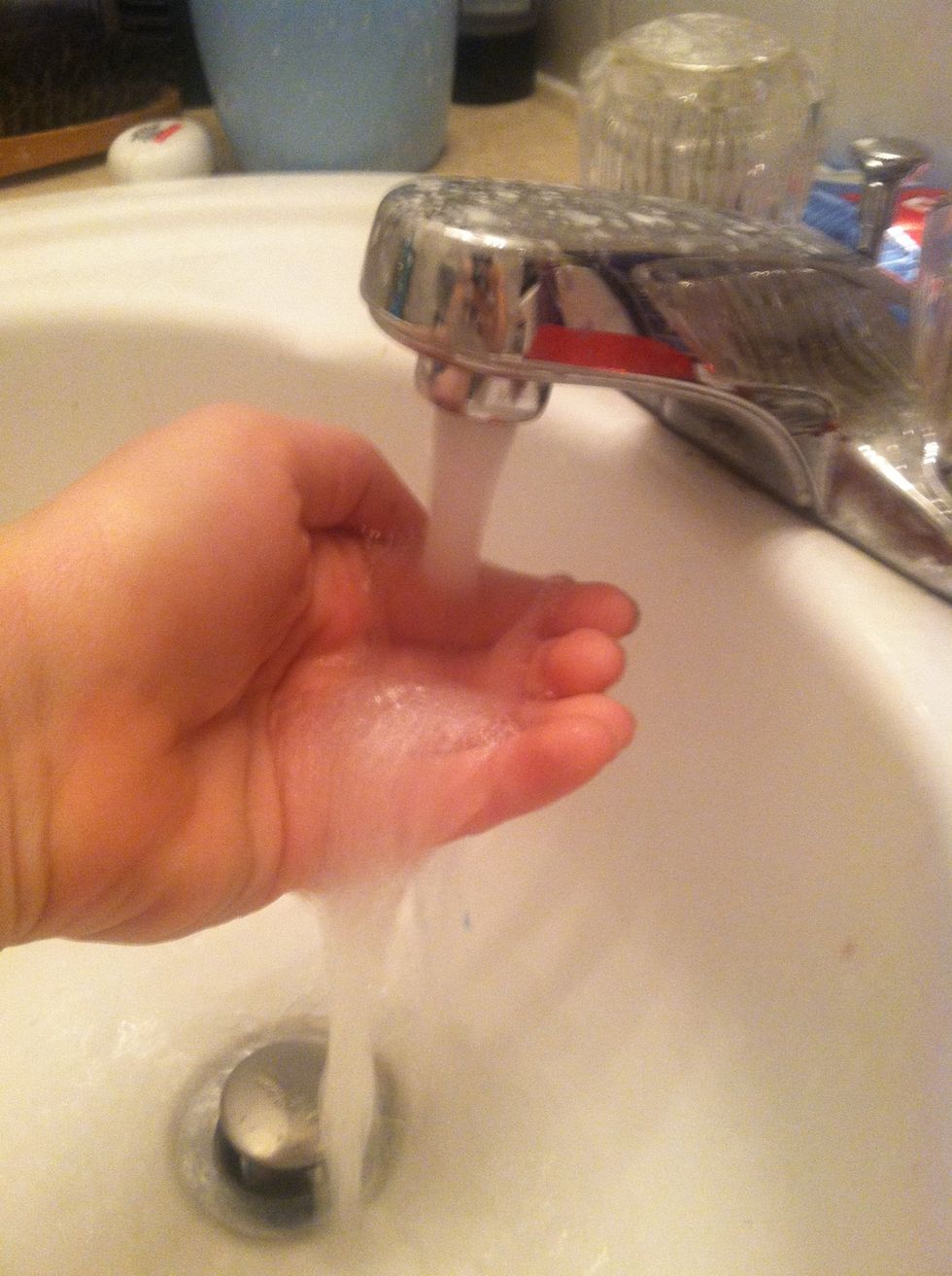 Wash your hands before touching the newly pierced ears.