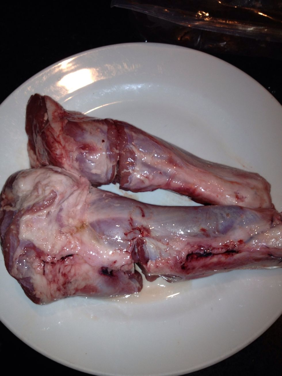 Wash your lamb shanks