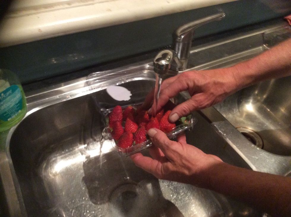 Wash your strawberries