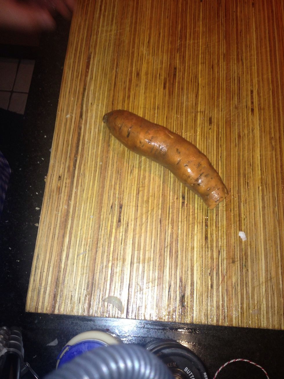 Wash your sweet potato don't peel