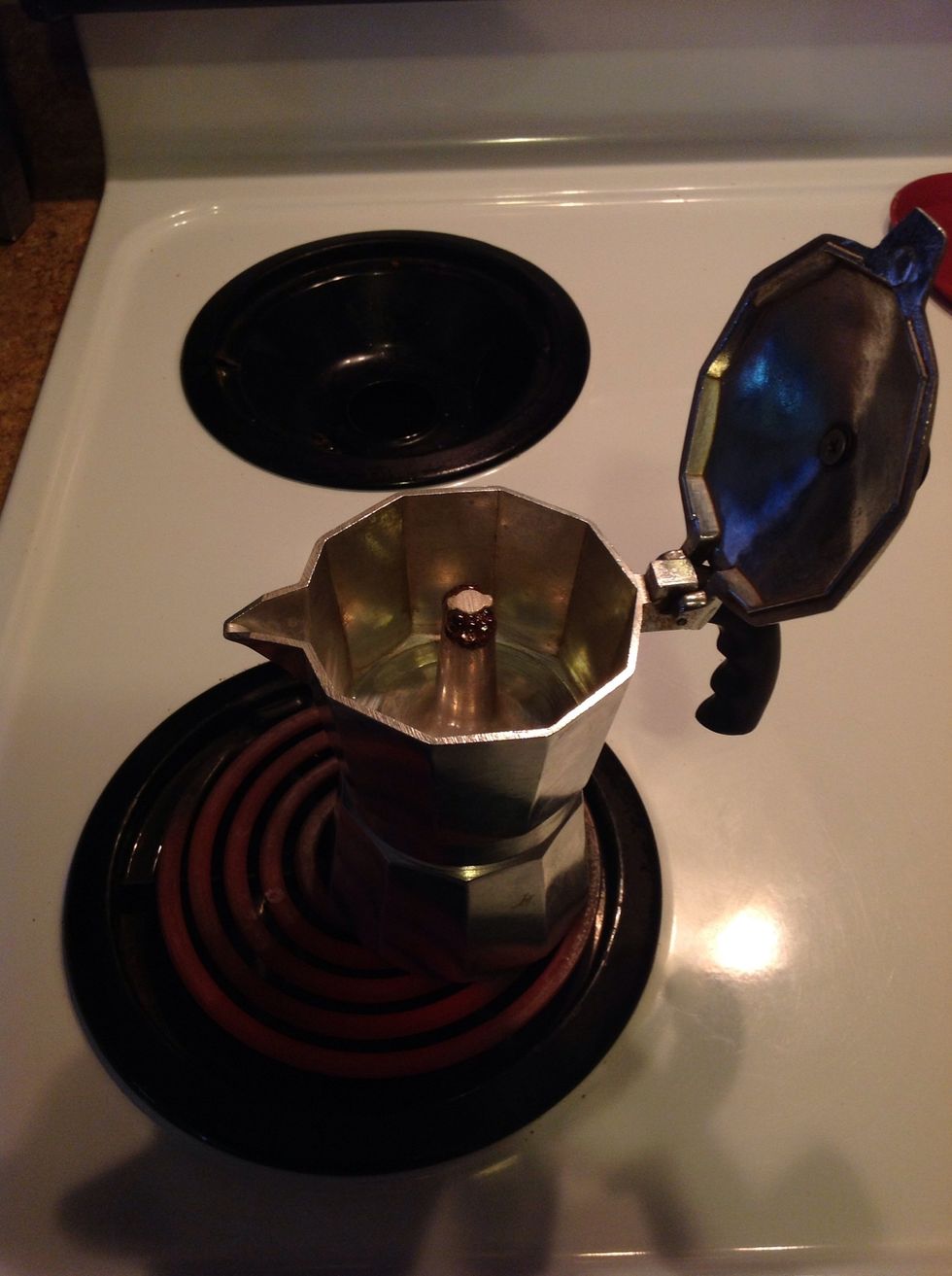 Watch for the first drips of coffee