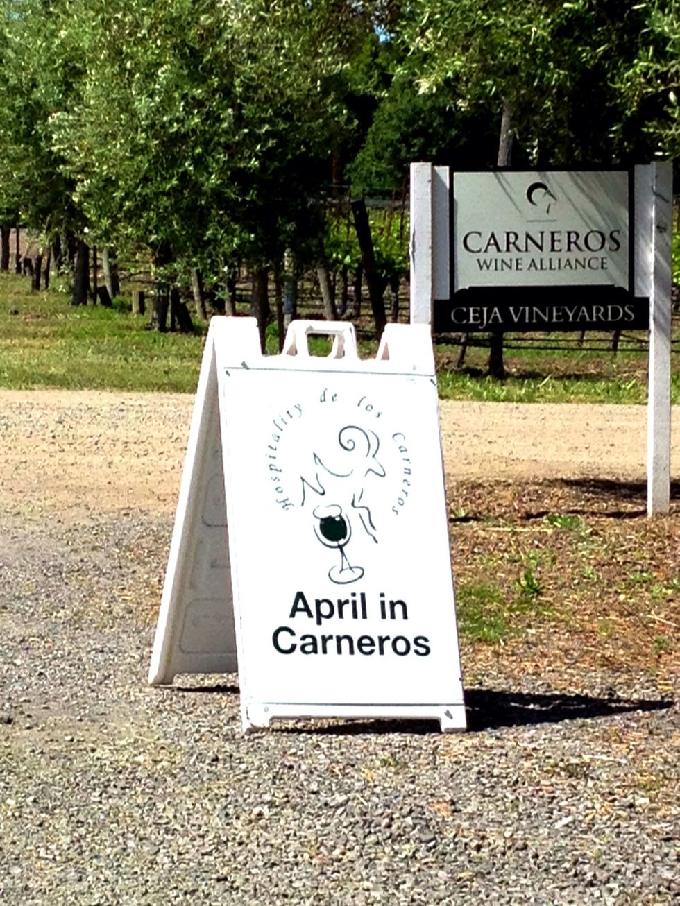 Watch for the signs displayed at the participating wineries.
