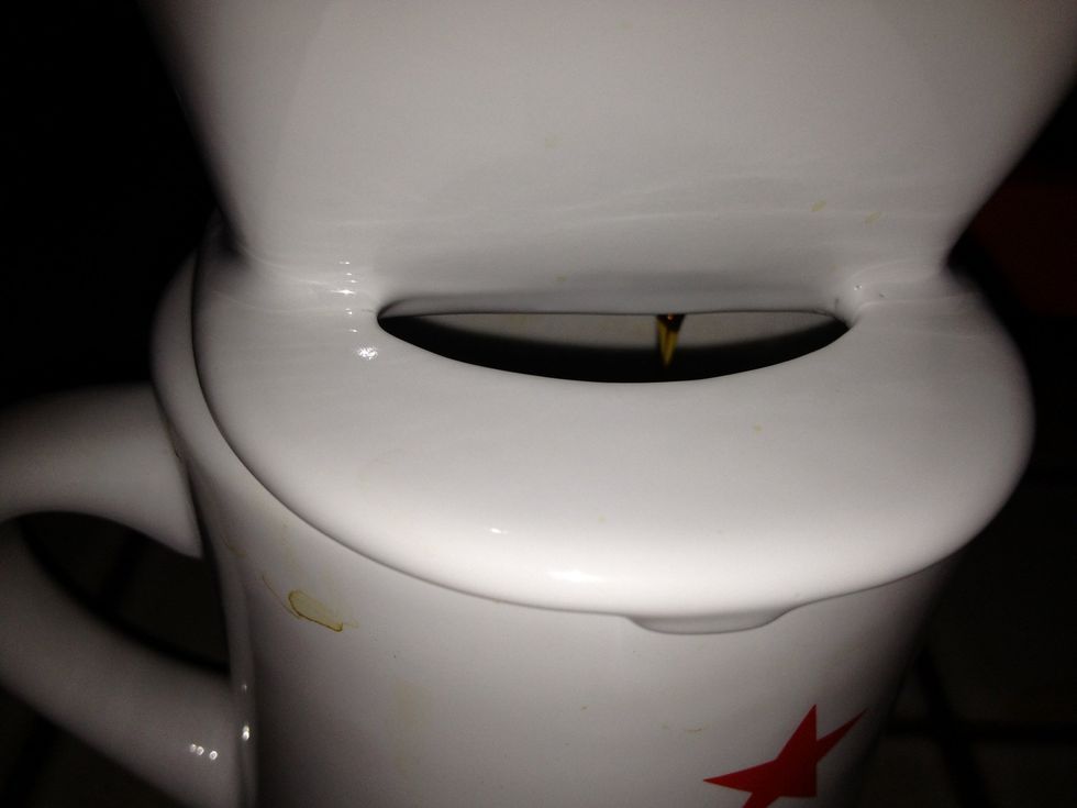 watch it drip. gravity is nice.