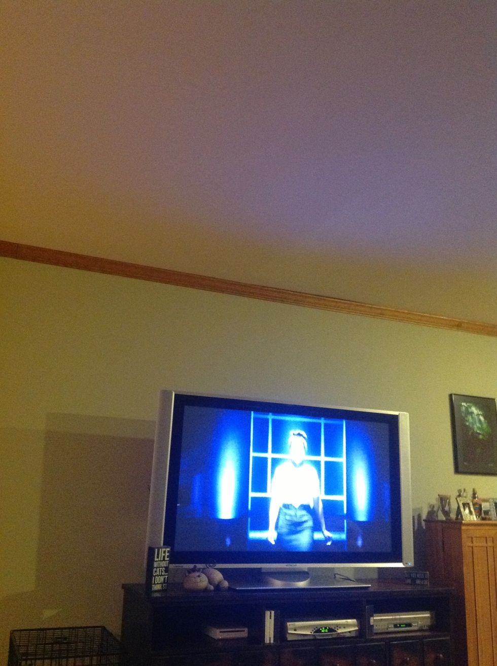 Watch television! sorry for the glare!