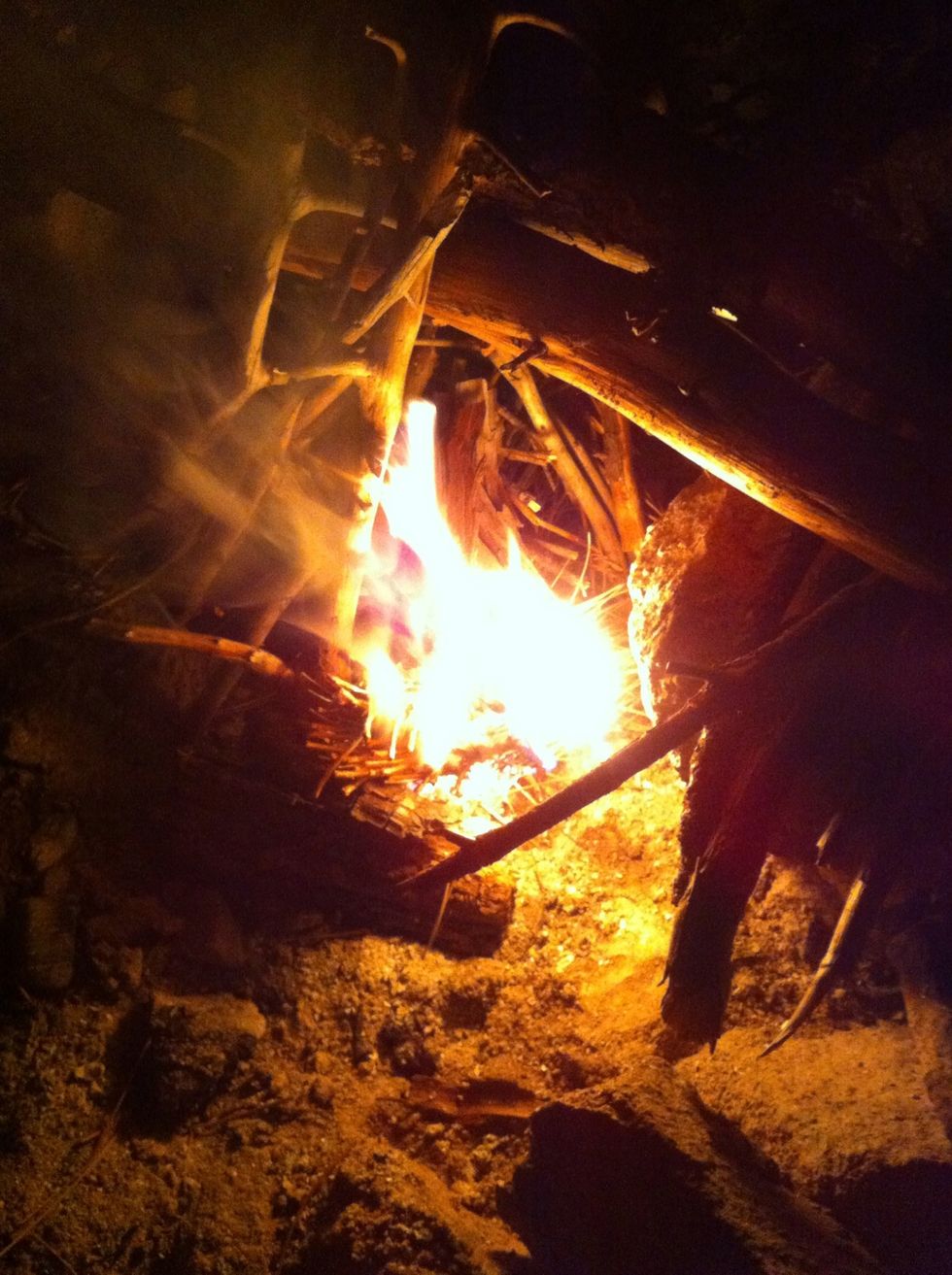 watch the blaze catch your crafted pyre.