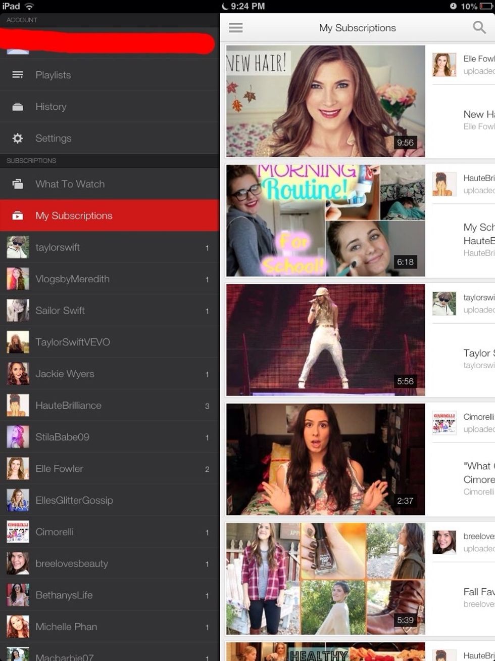 Watch YouTube videos...