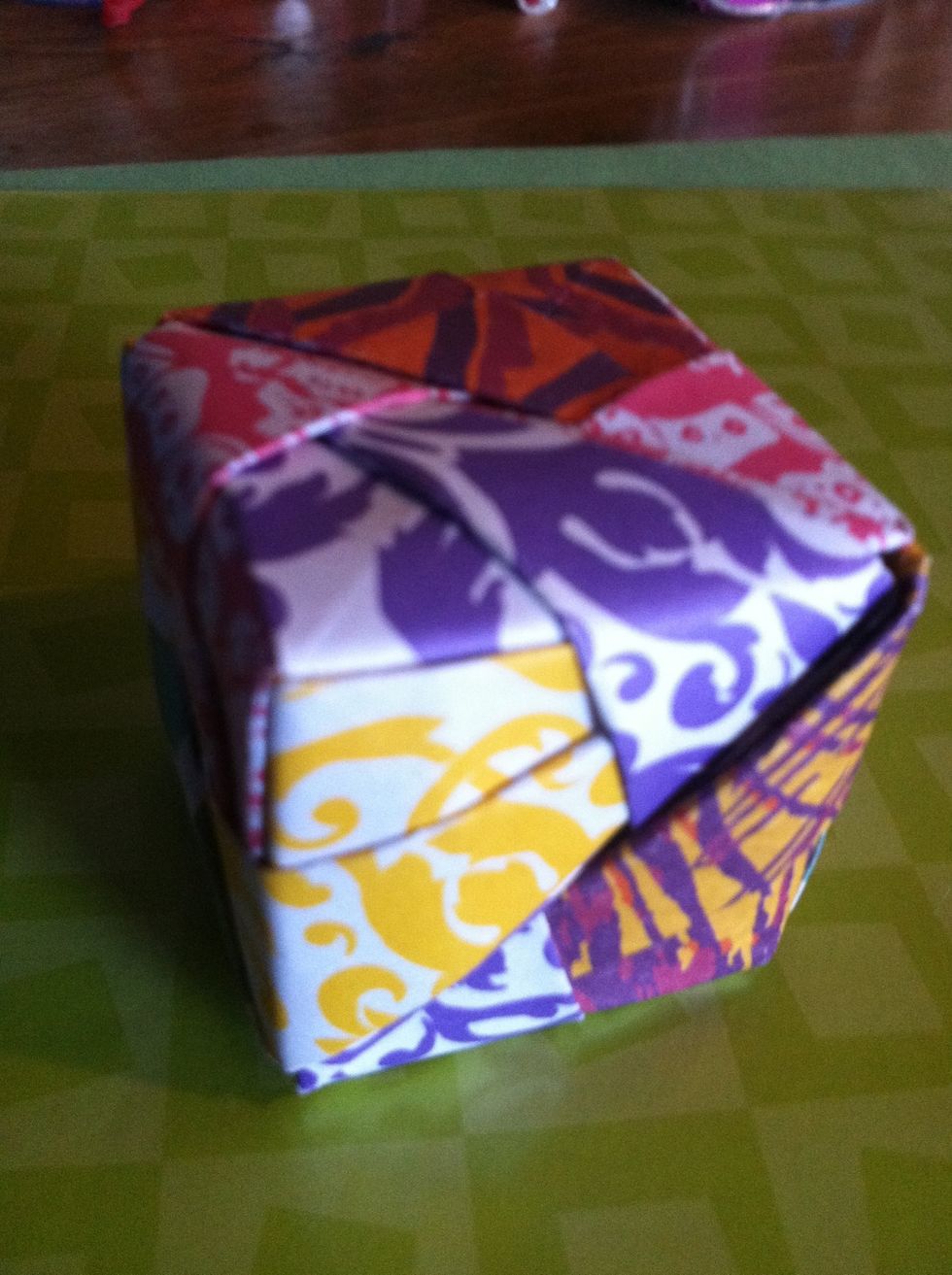 We are going to make an origami cube!