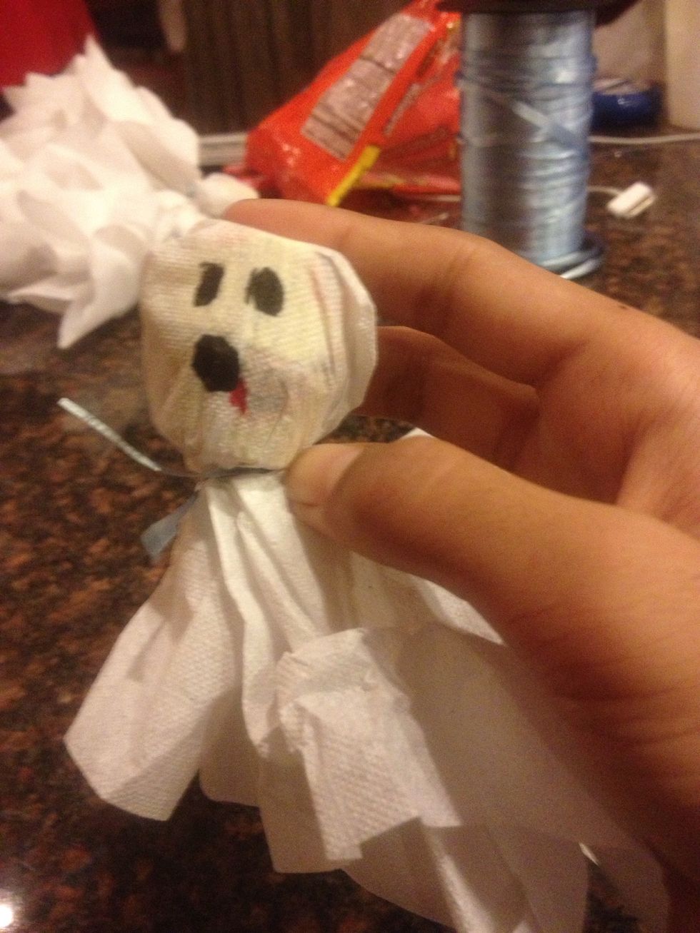 We are going to transform trick-or-treater candy into "Ghosts"