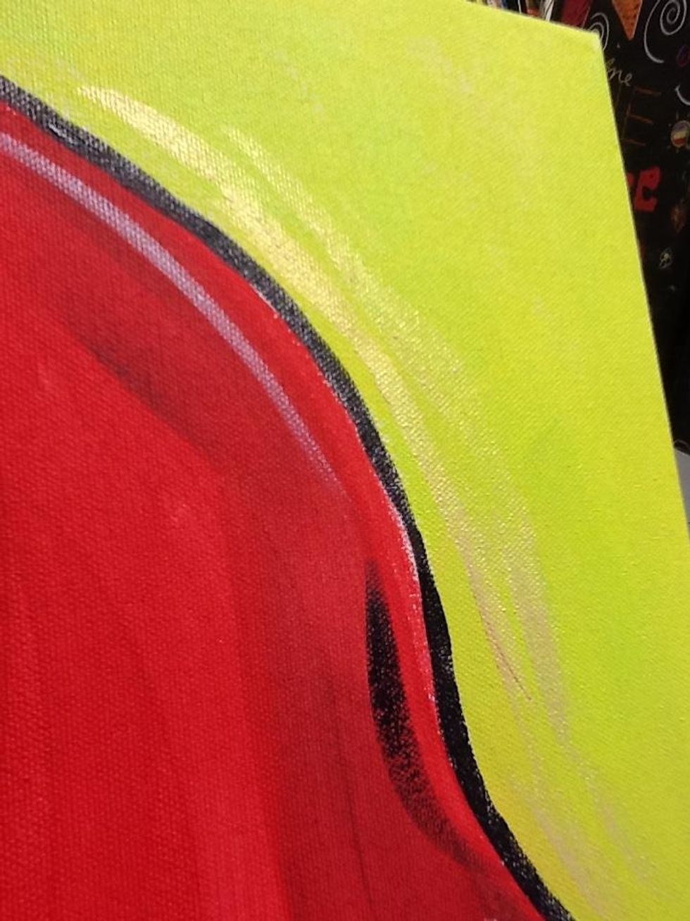 We are going to use the gold to add texture to the background.