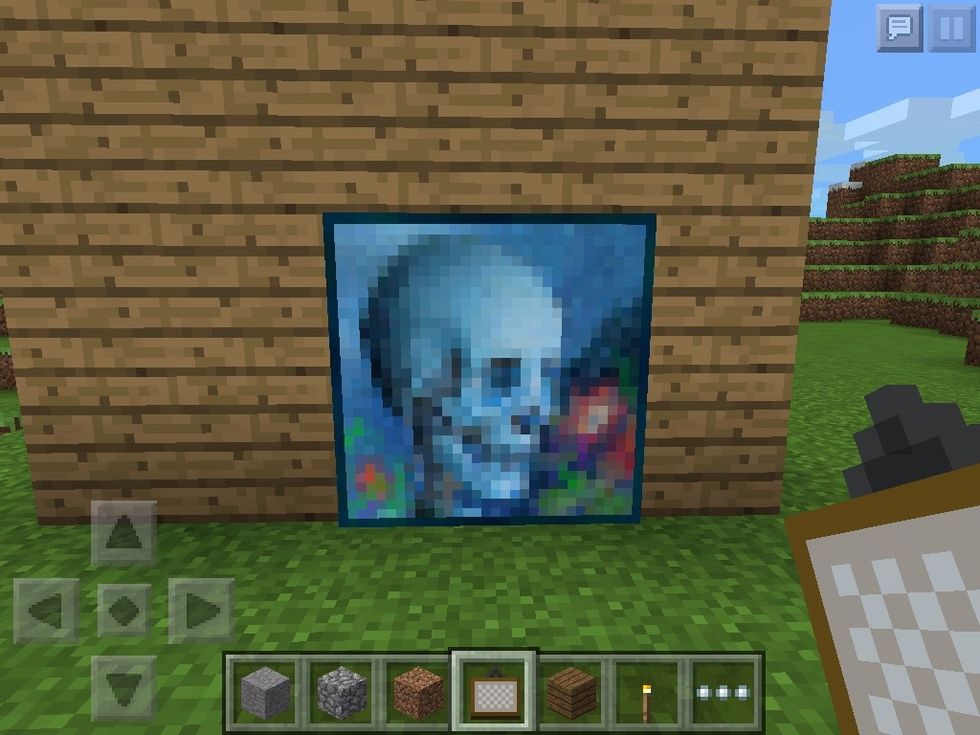 WE ARE GOING TO USE THE PICTURES AND PLACE 1 ON THE SIGN SO IT WILL COVER UP THE DOOR AREA
