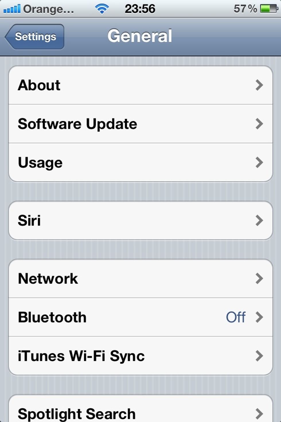 We are now on the general settings tab & what we are going to do is click on the usage tab at the top of the page.