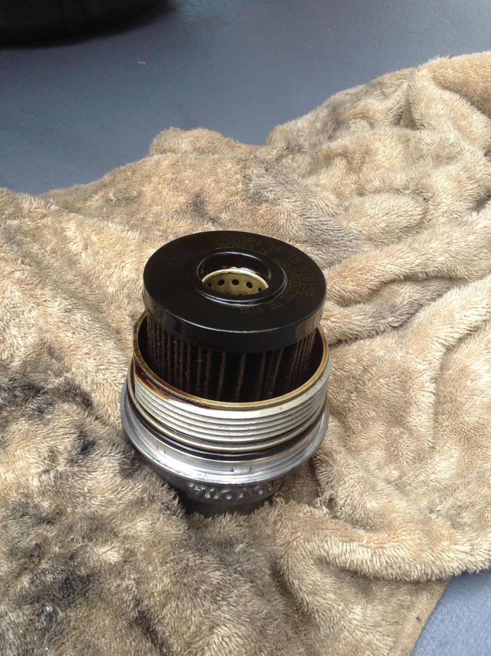 We are replacing the filter, this is what the dirty one looks like