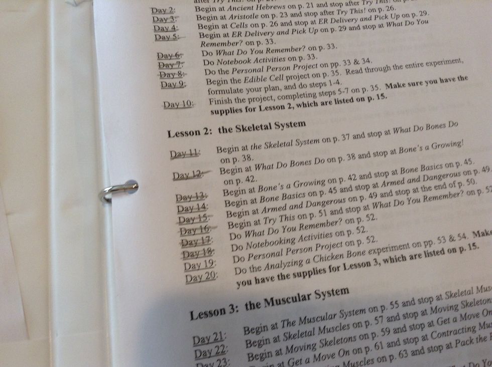 We bought these lesson sheets at christianbook.com and we do science twice a week, 2 days worth of it each time