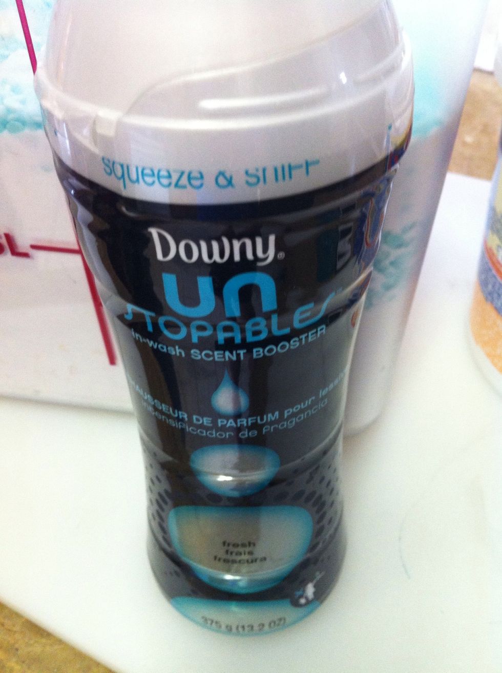 We decided to add some "downy unstoppable scent booster". Up to you :)
