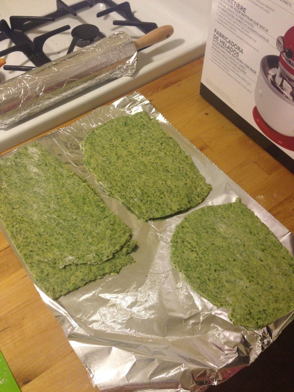 We did all of the pasta on setting 2 first.