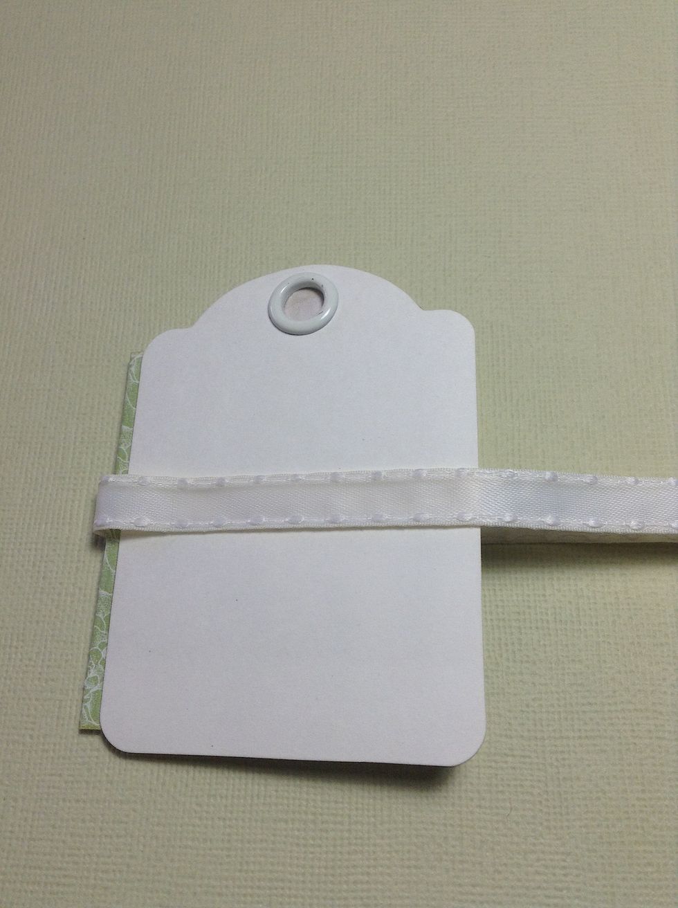 we glue a tape piece in the tag