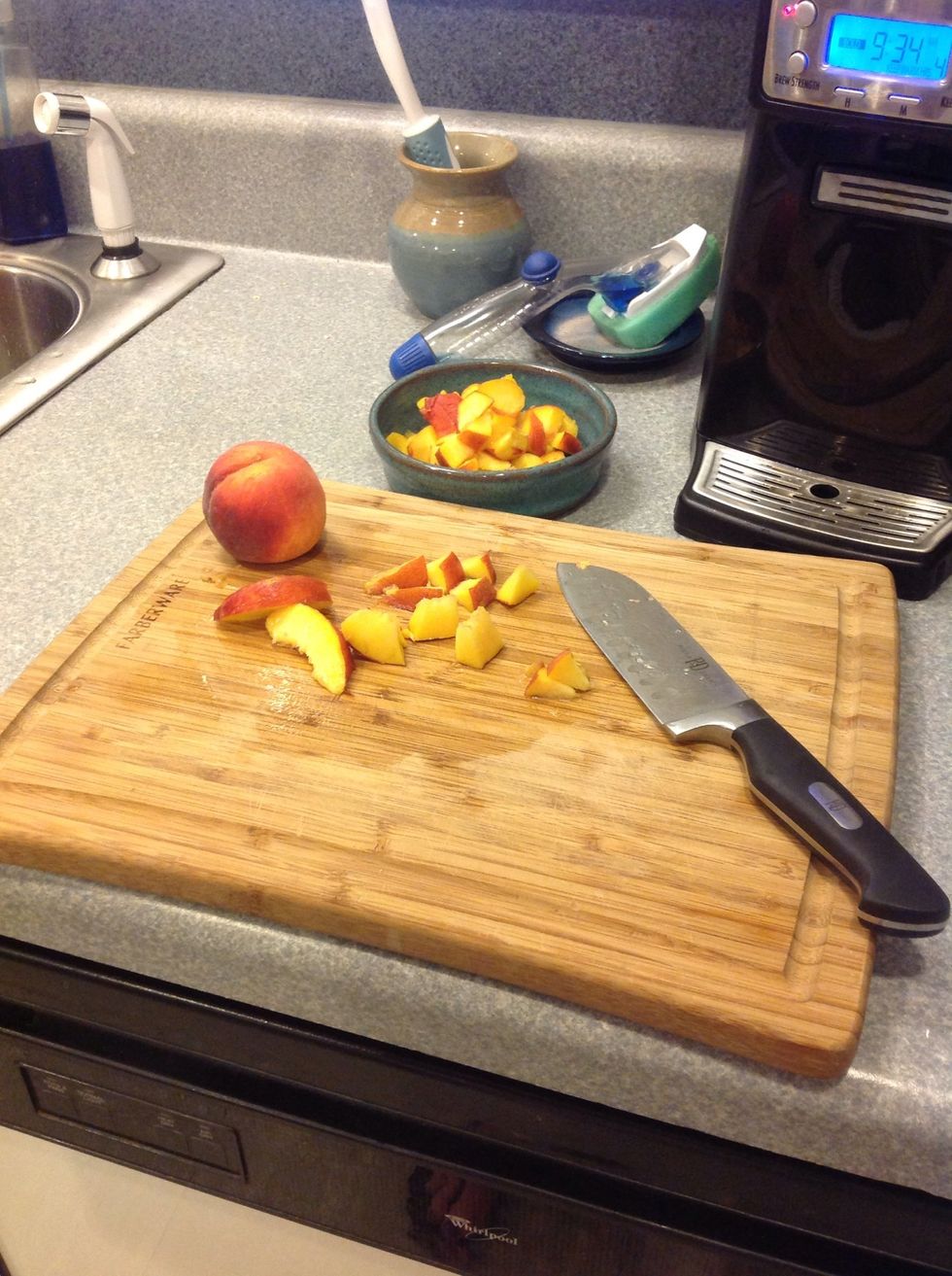 We like fruit on our waffles - like peaches, strawberries, blueberries, bananas, etc...