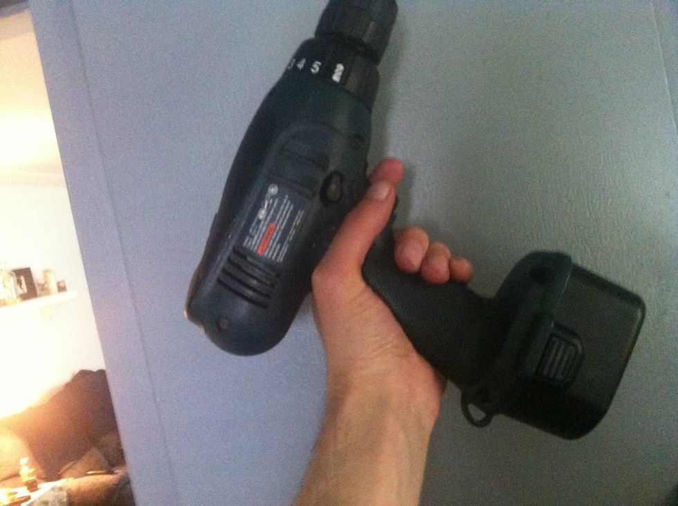 We'll be using a cordless drill as a generator. So step one is to remove the battery from the drill.