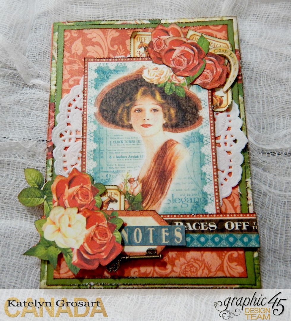 We'll start by covering the small notebook.