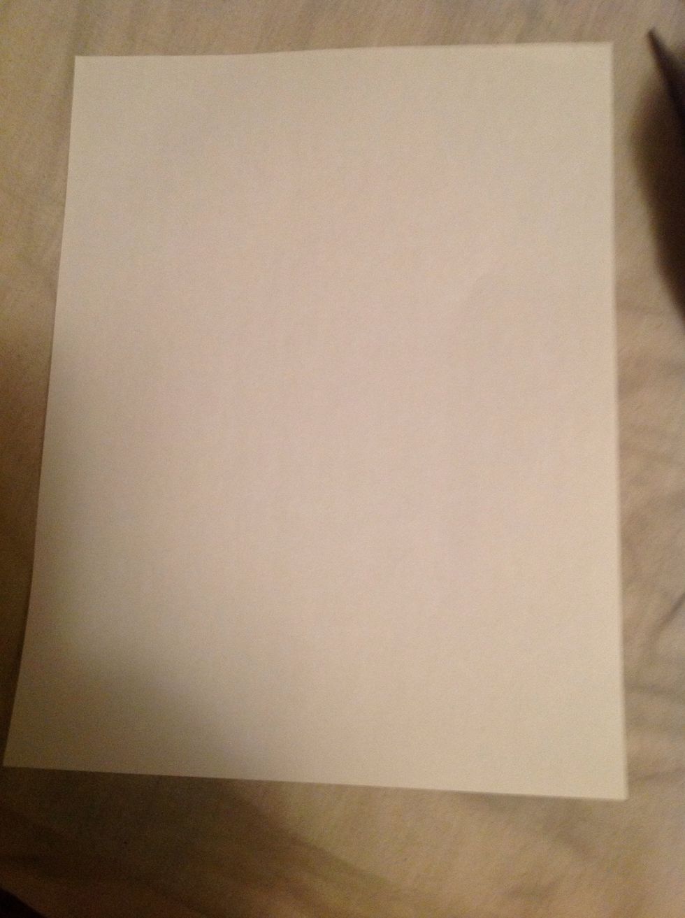 We need basically a scope for your bow so you need one sheet of paper.