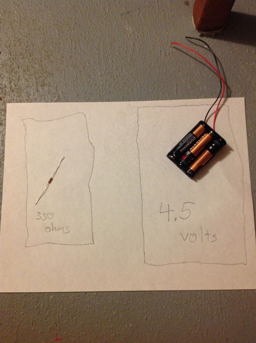 We now have two of the three things mentioned in step two. That means we can find the current.