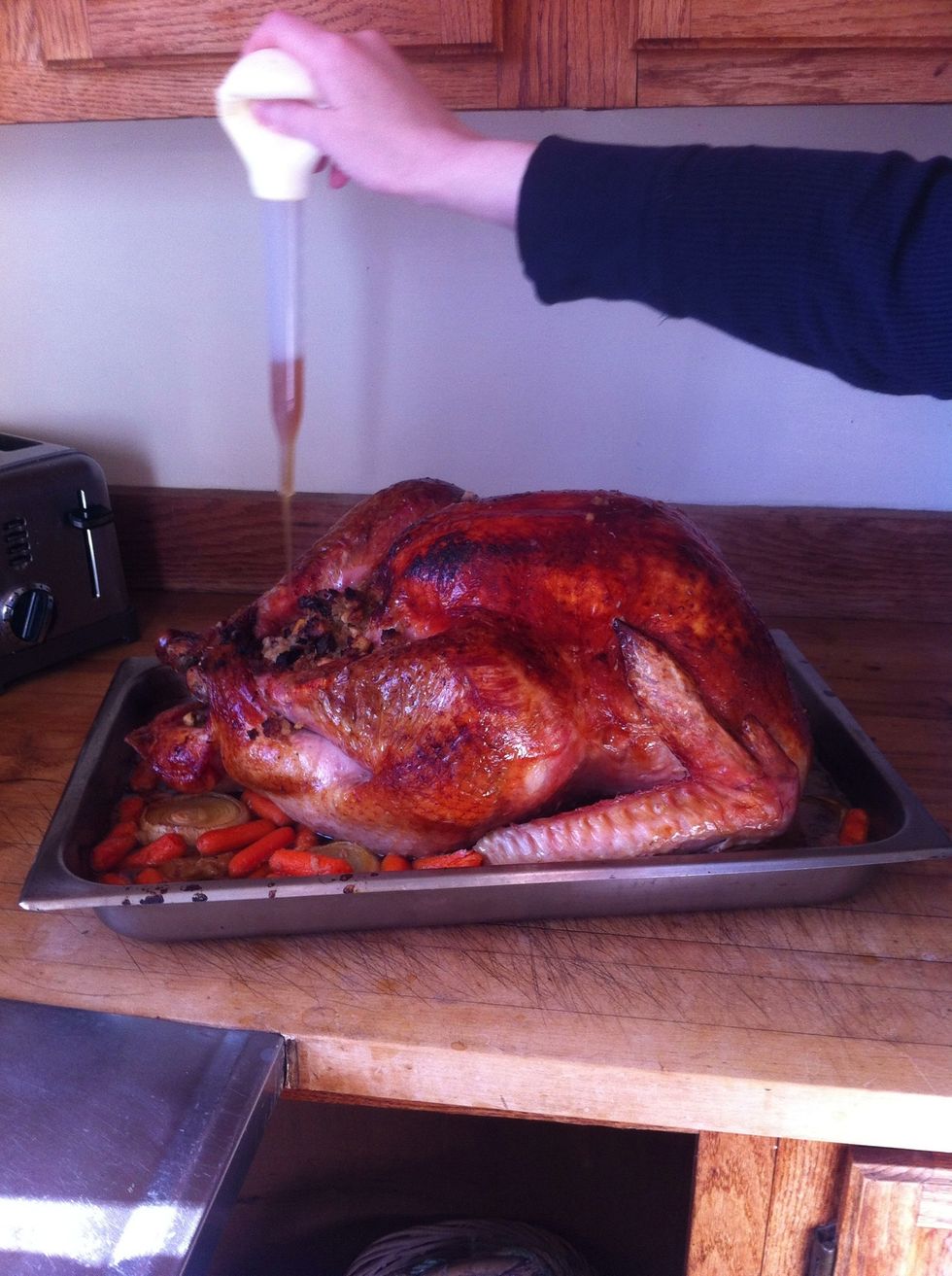 We only basted once in those five hours.