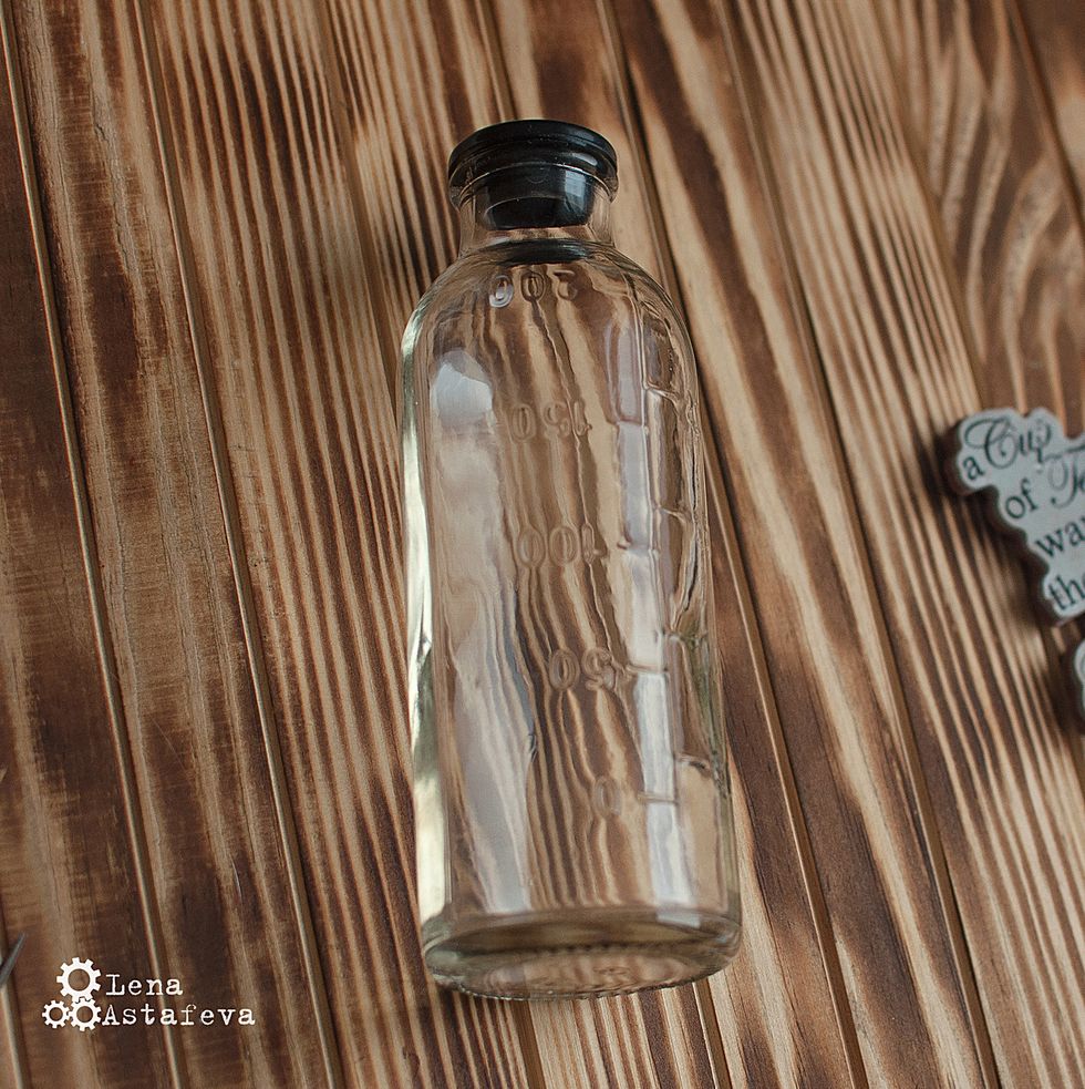 We take medicine bottle