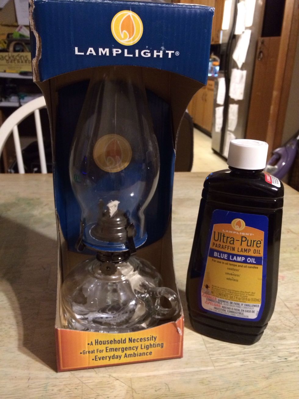 We traveled through Amish country for the children's Fall Break and found a great buy on a lamp and lamp oil. Both purchased for $12!