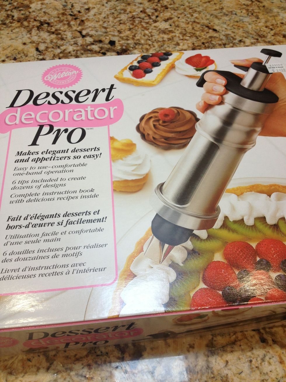 We use this to put the spinach in but I'm sure you can use a regular ziplock with the tip cut off
