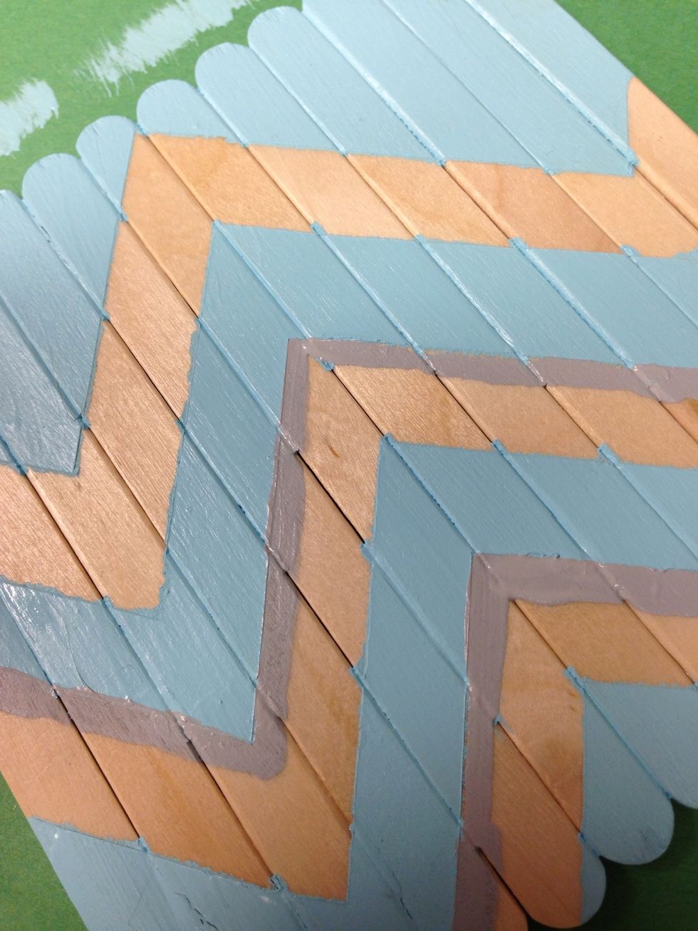 We used DecoArt Patio paint - perfect for outdoor use :)